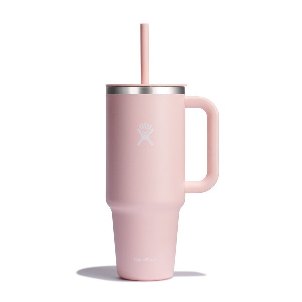 Hydro Flask 40oz trillium travel mug with straw